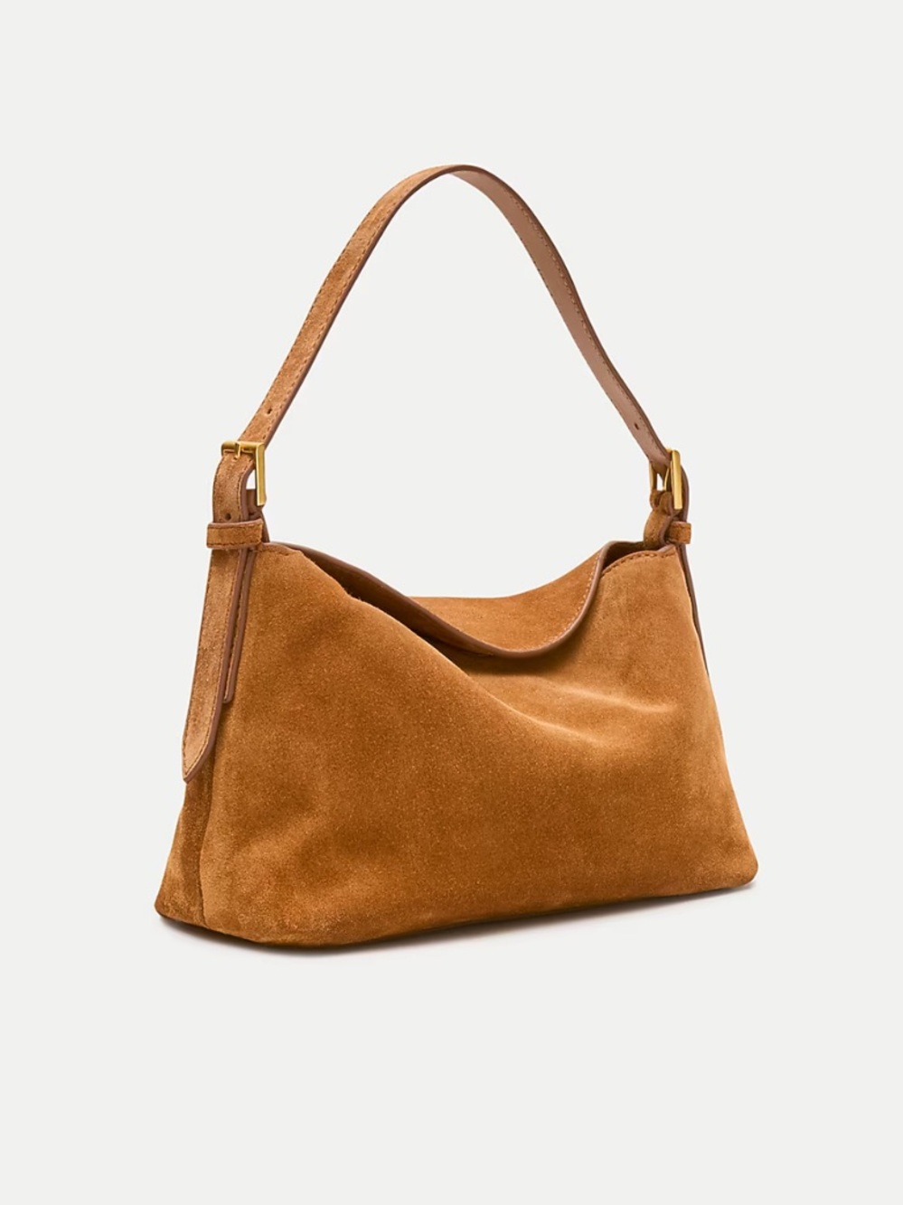 J. Crew Berkeley small shoulder bag in suede in sun-kissed ta - Picture 3 of 13
